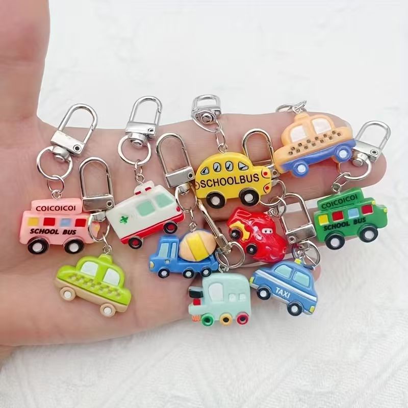 10pcs resin cartoon car keycha - Car Accessories 评论和价格