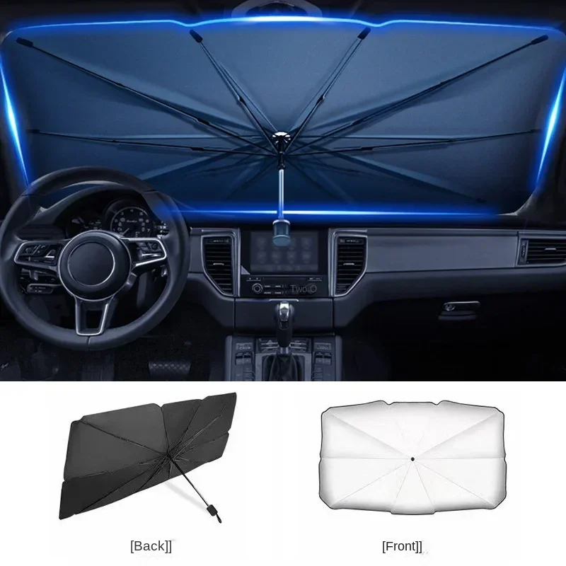 Portable Car Sun Shade Umbrell - Car Sunshade Windshield Umbrella Foldable 评论和价格