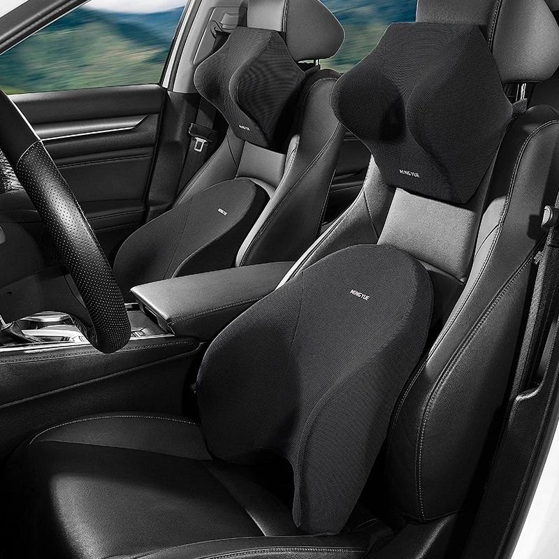 Car Lumbar Support Headrest Ne - Memory Foam Car Neck Pillow Lumbar Support 评论和价格